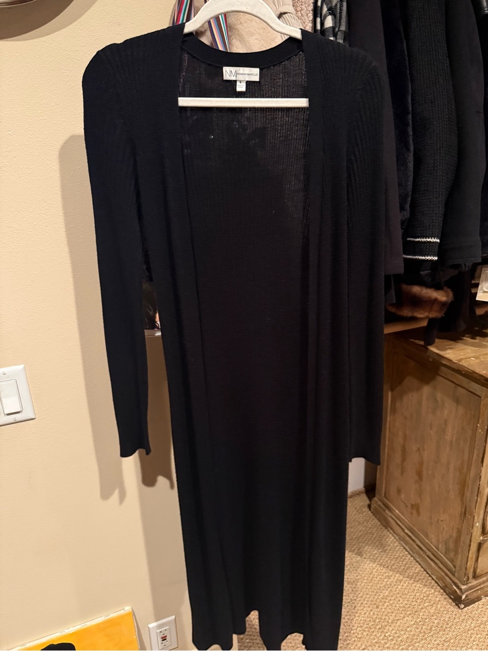 Women’s Black Long Knit Cardigan